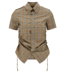 [Burberry] Shirts Short Sleeve SS25 8107968NUTIPCHECK