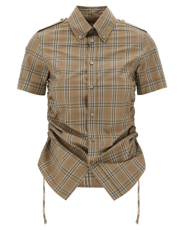 [Burberry] Shirts Short Sleeve SS25 8107968NUTIPCHECK