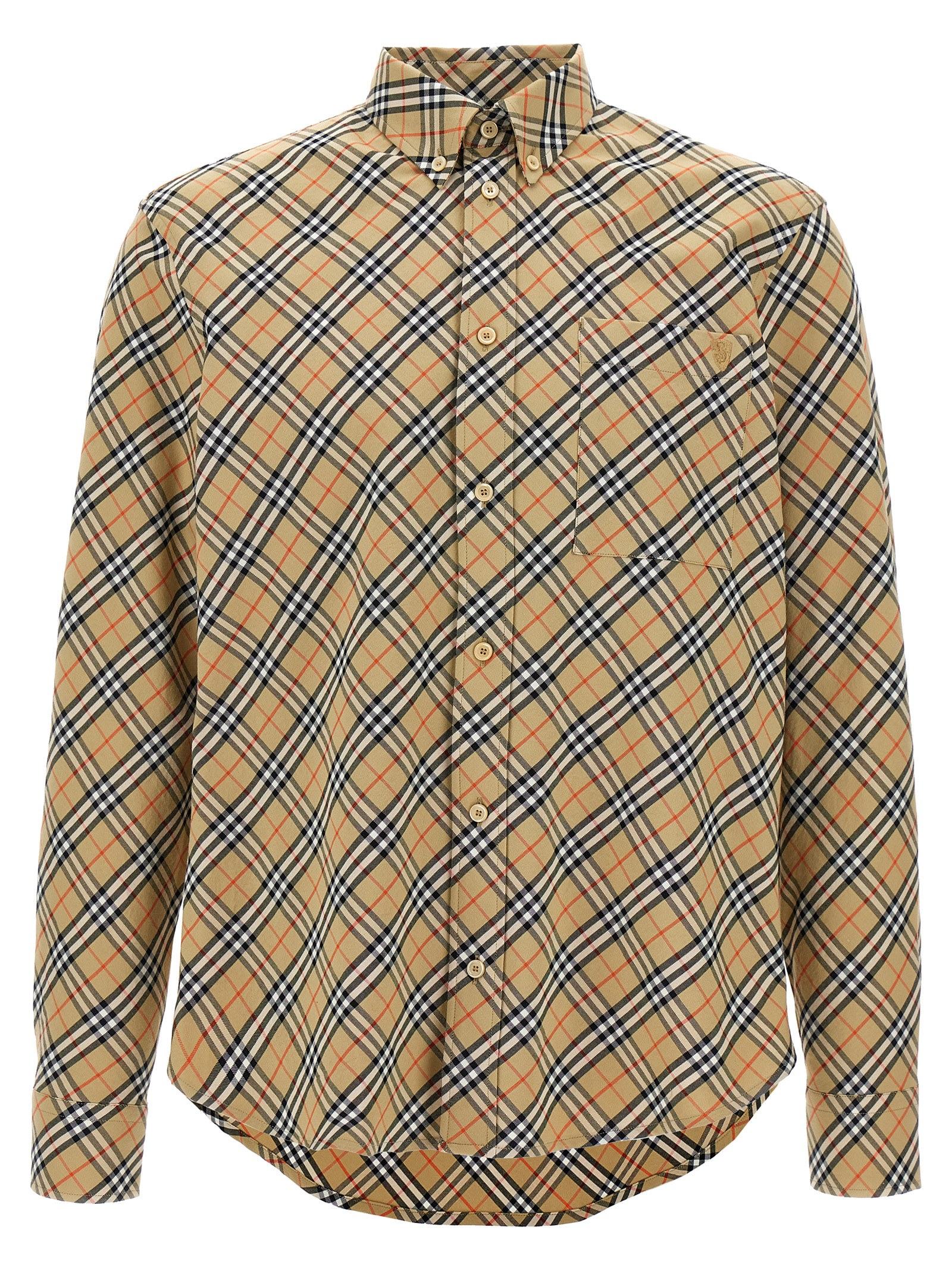 [Burberry] Shirts Long Sleeve SS25 8104072SANDIPCHECK
