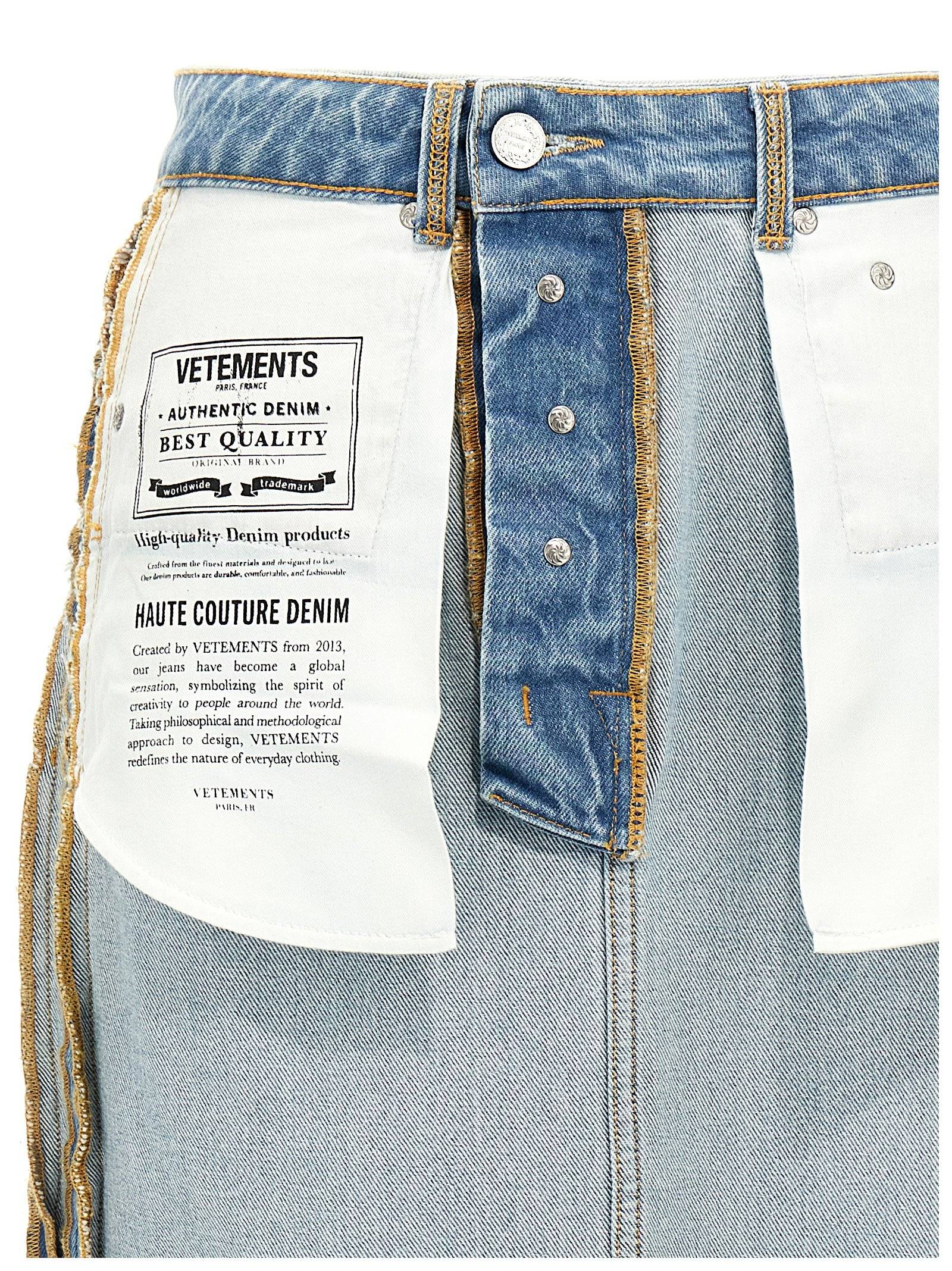 [Vetements] Long skirt FW24 WA65SK870NLIGHTBLUE