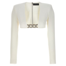 [David Koma] T-shirts Long Sleeve FW23 PF23DK11TWHITESILVER