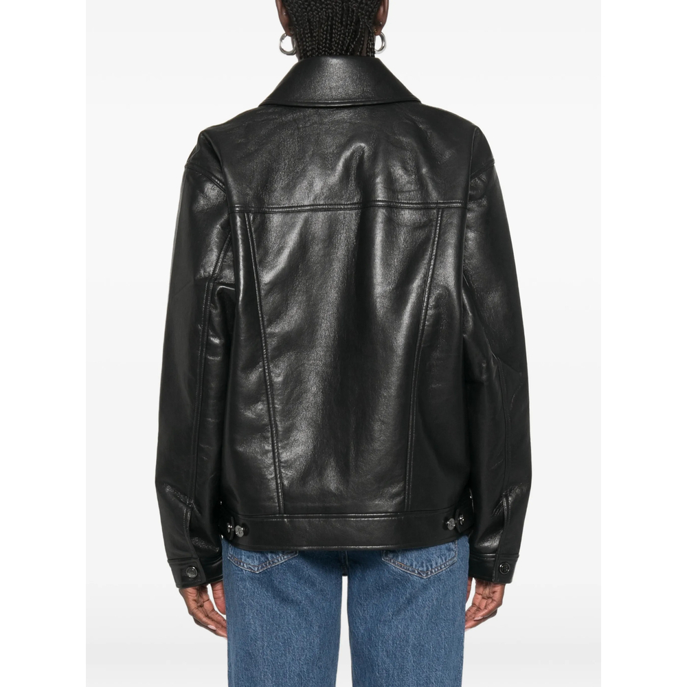 [Anine Bing] Leather Jacket FW26 A-01-12573  BLK81