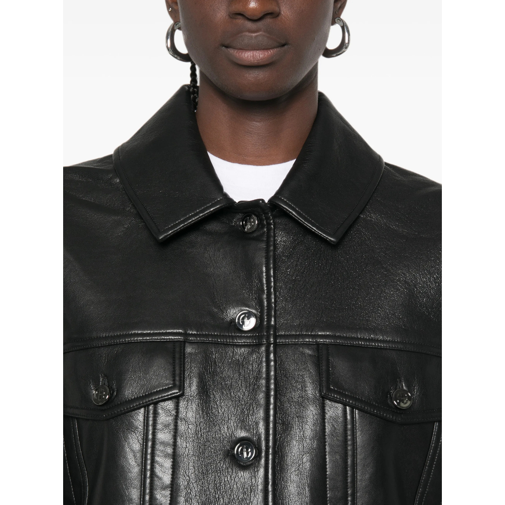 [Anine Bing] Leather Jacket FW26 A-01-12573  BLK81