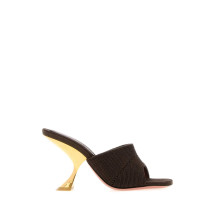 [Amina Muaddi] Sandals FW26 TAYLORWOVENSLIPPER90 COFFE