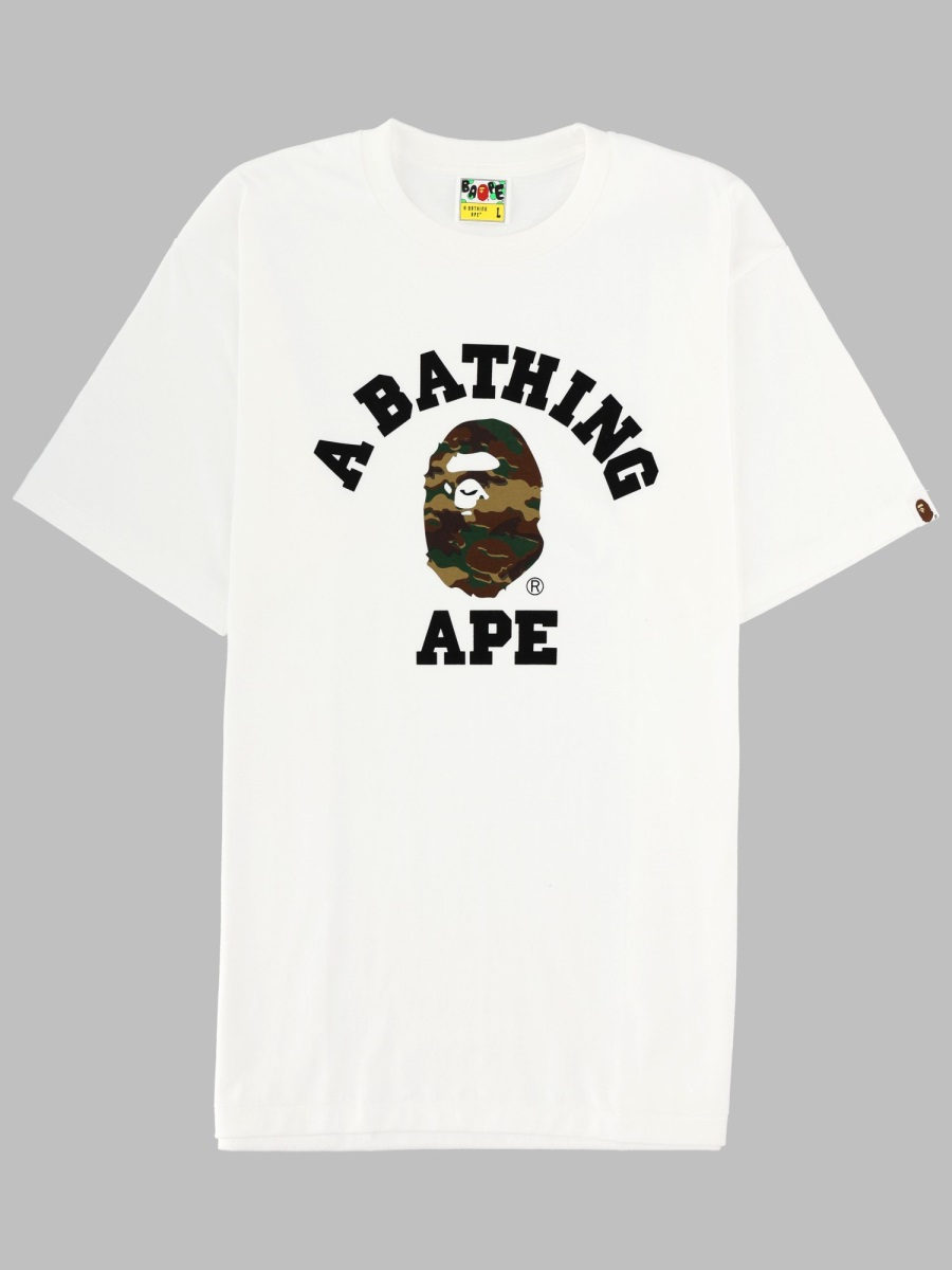 [A BATHING APE] T-shirts Short Sleeve SS26 001TEM301031M_WHXGR