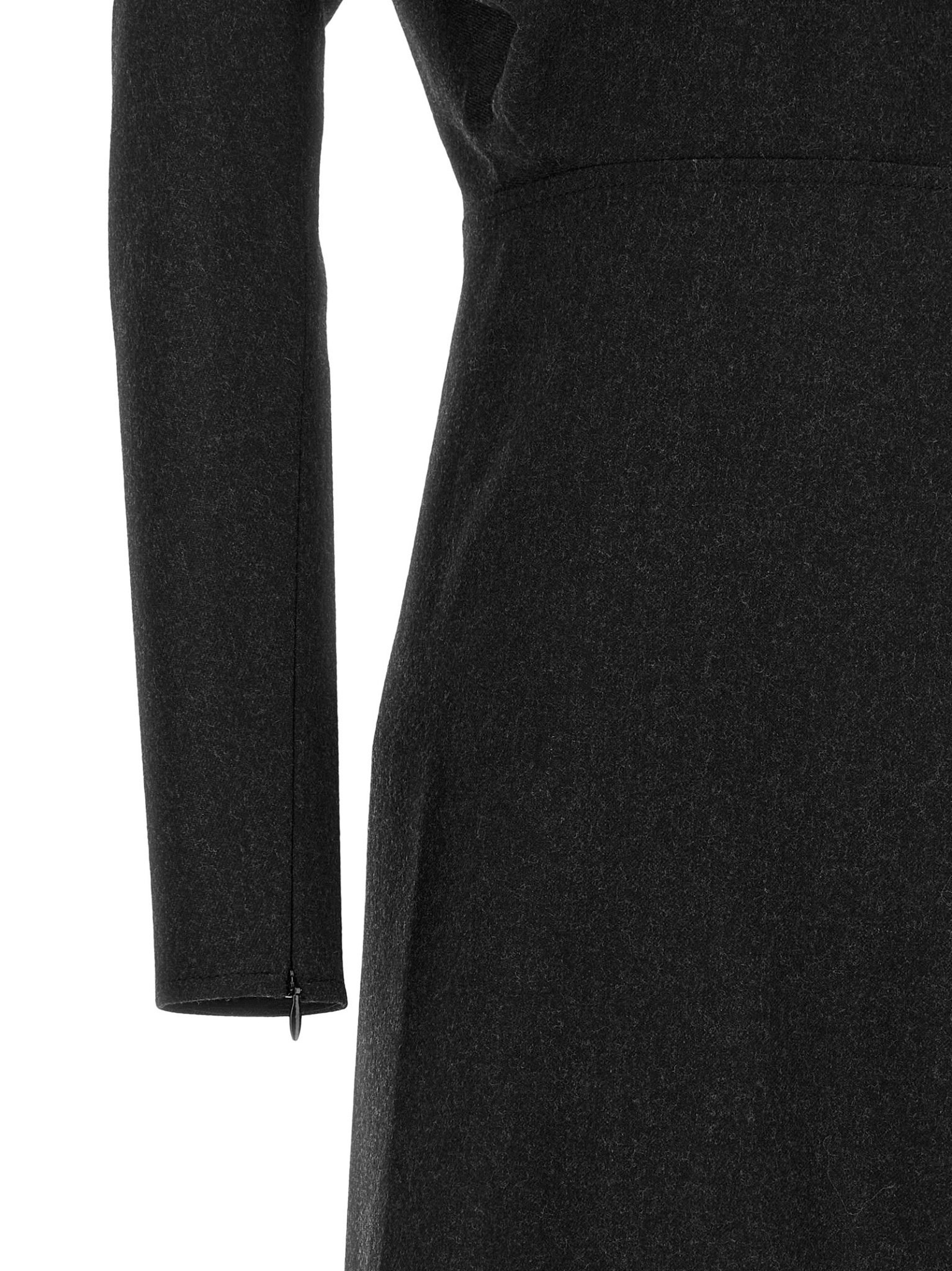 [VICTORIA BECKHAM] Long sleeve dress FW26 1124WDR005231FDARKGREYMELANGE