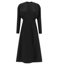 [VICTORIA BECKHAM] Long sleeve dress FW26 1124WDR005231FDARKGREYMELANGE