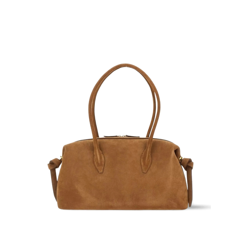 [YUZEFI] Shoulder bag FW26 BRIOCHE DUFFLE SUEDE COGNA