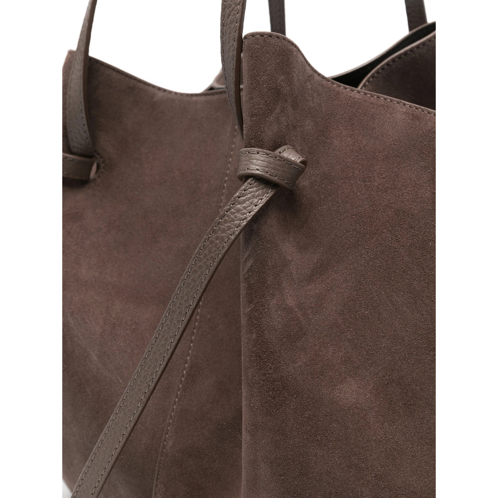 [YUZEFI] Tote bag FW26 LARGE MOCHI SUEDE NUTME