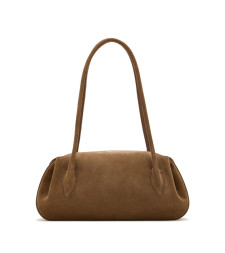 [YUZEFI] Tote bag FW26 OYSTER SHOULDE SUEDE COGNA