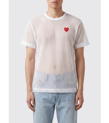 [COMME DES GARCONS PLAY] T-shirts Short Sleeve SS26 AXT351 WHITE
