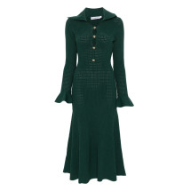 [SELF PORTRAIT] Short sleeve dress SS26 RS26138MAGGREEN