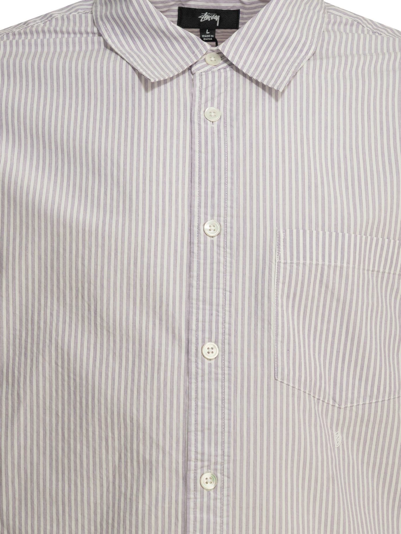 [Stussy] Shirts Long Sleeve SS26 11103883531 PURPLE STRIPE
