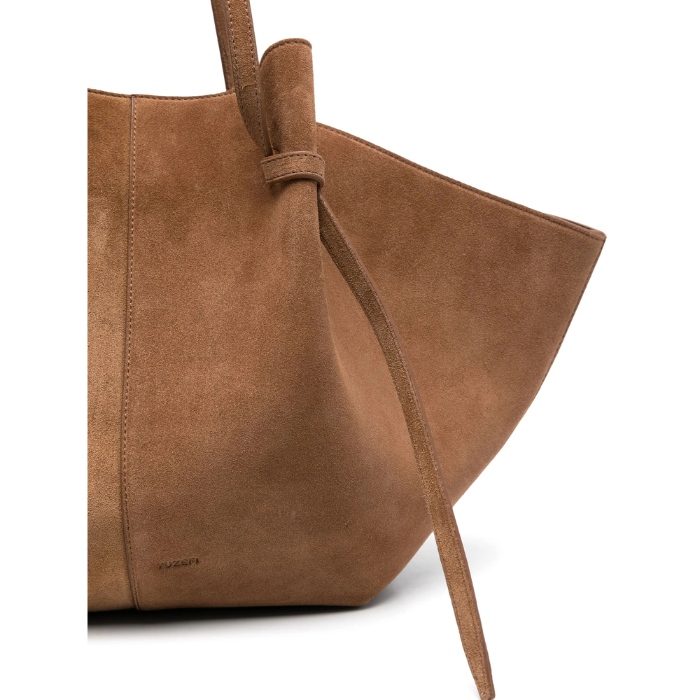 [YUZEFI] Shoulder bag FW26 LARGE MOCHI SUEDE COGNA