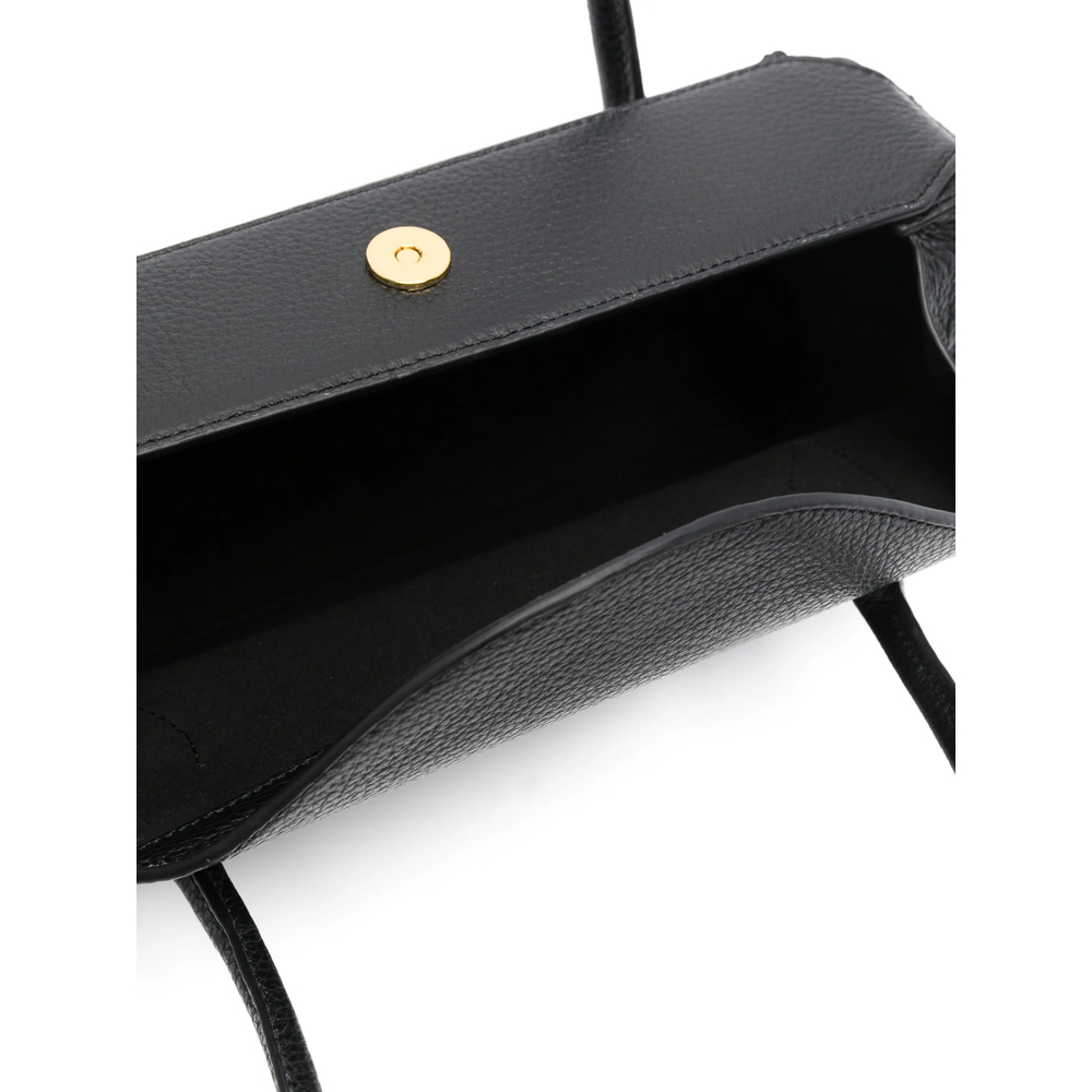 [YUZEFI] Shoulder bag FW26 OYSTER SHOULDE LEATHER BLACK