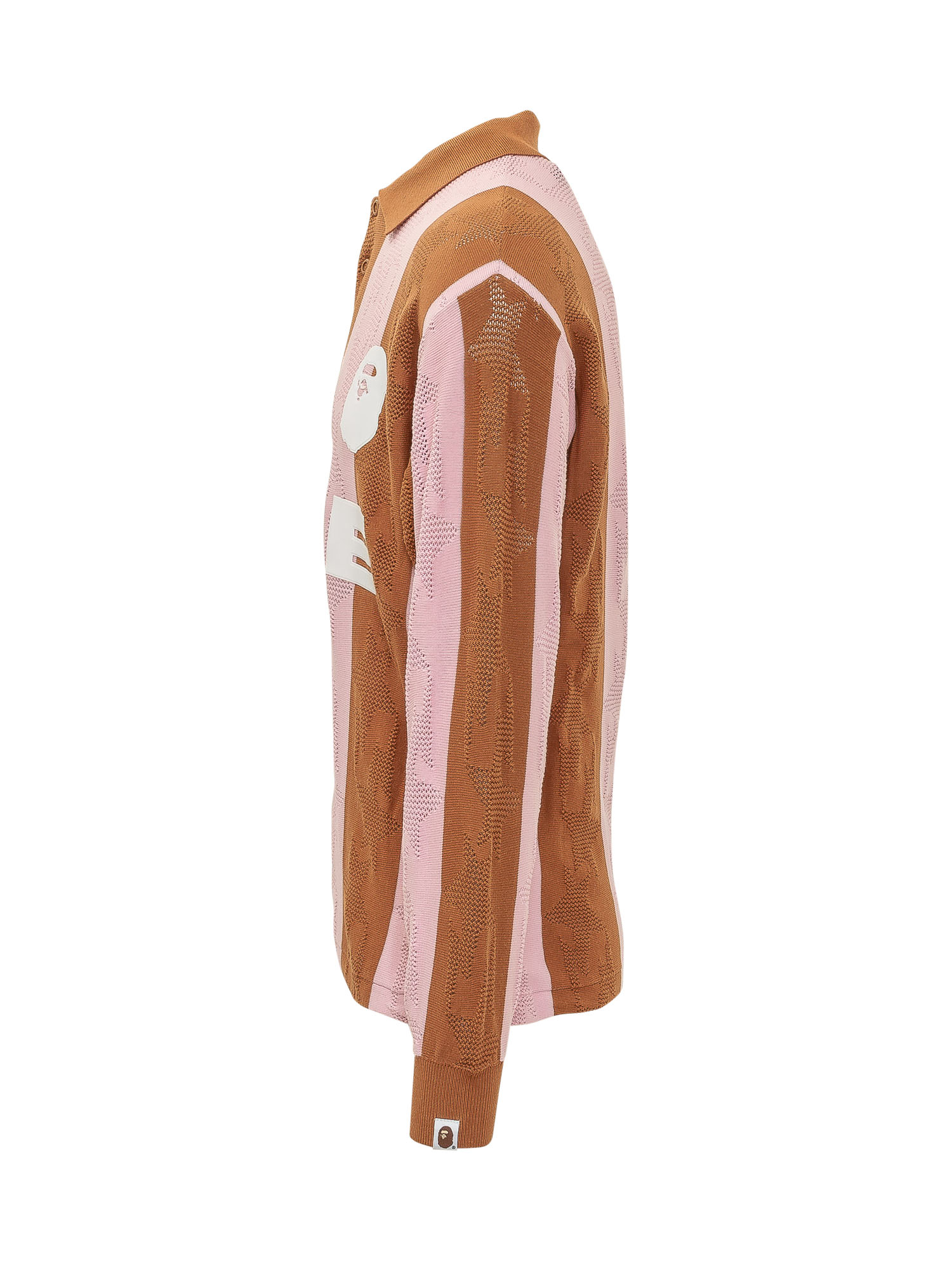 [BAPE] T-shirts Long Sleeve SS26 001LTM301311M BEIGE