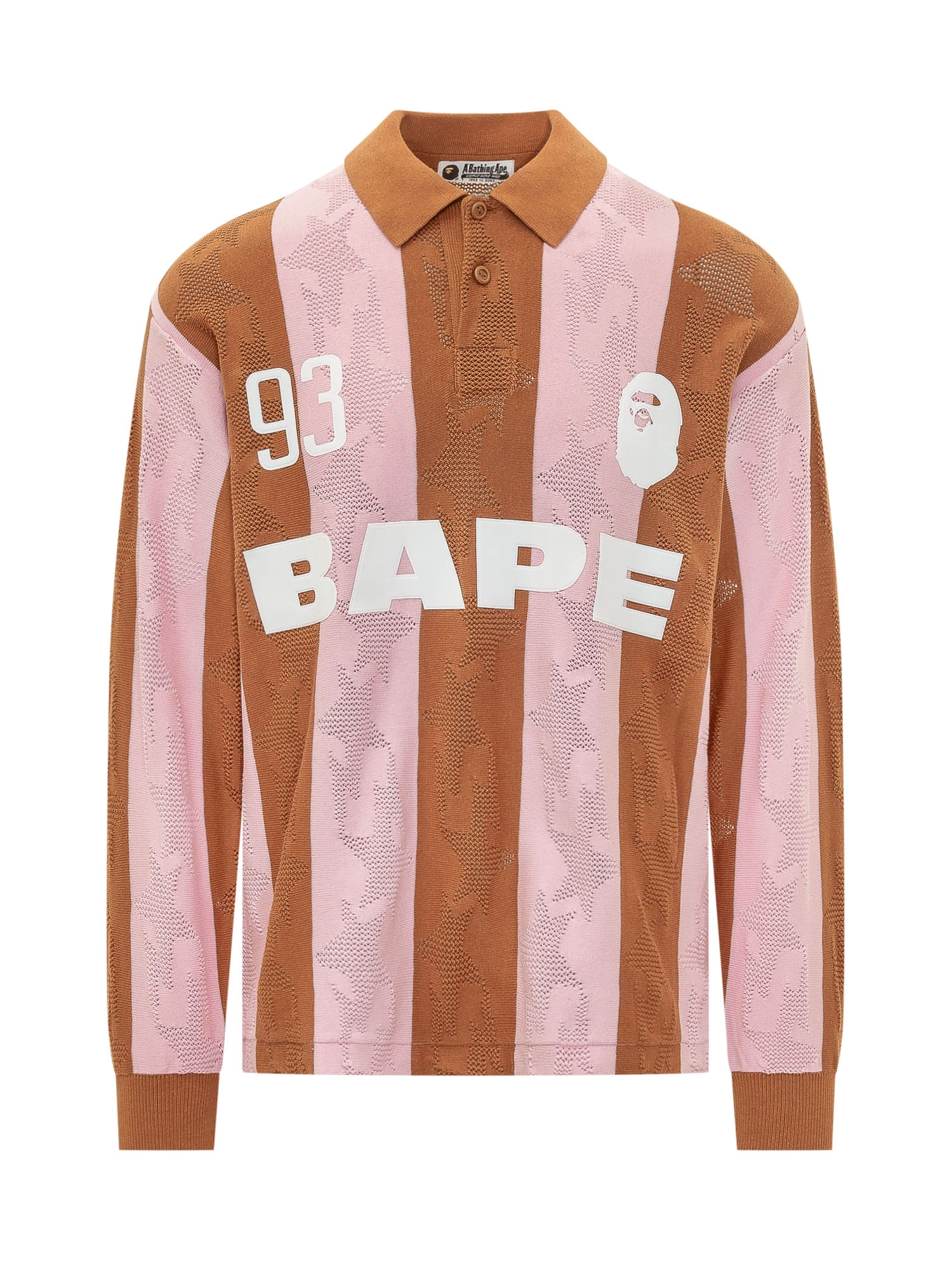 [BAPE] T-shirts Long Sleeve SS26 001LTM301311M BEIGE