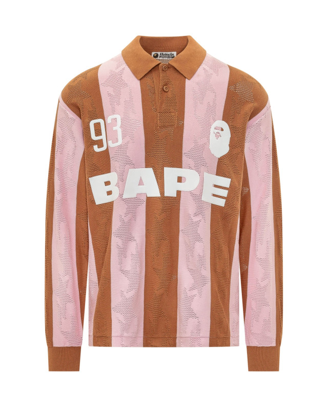 [BAPE] T-shirts Long Sleeve SS26 001LTM301311M BEIGE