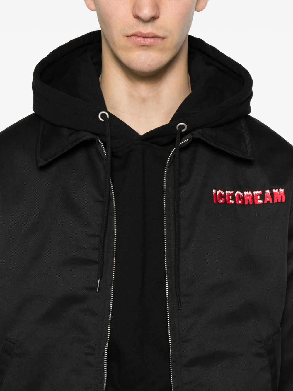 [ICECREAM] Casual Jacket FW26 ICOU26204BLACK