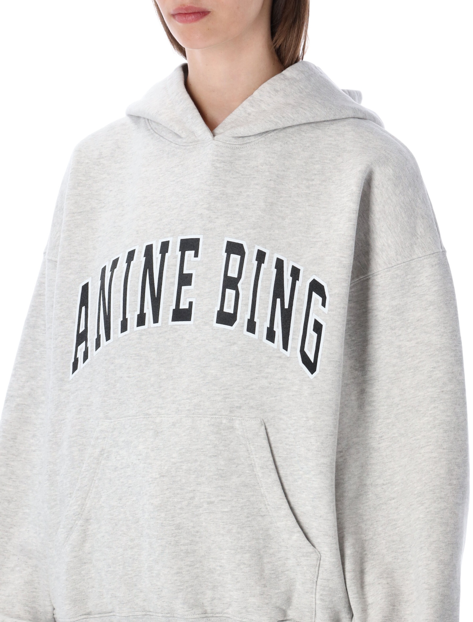 [Anine Bing] Hoodie FW26 A0812493GRM1GREY MELAN