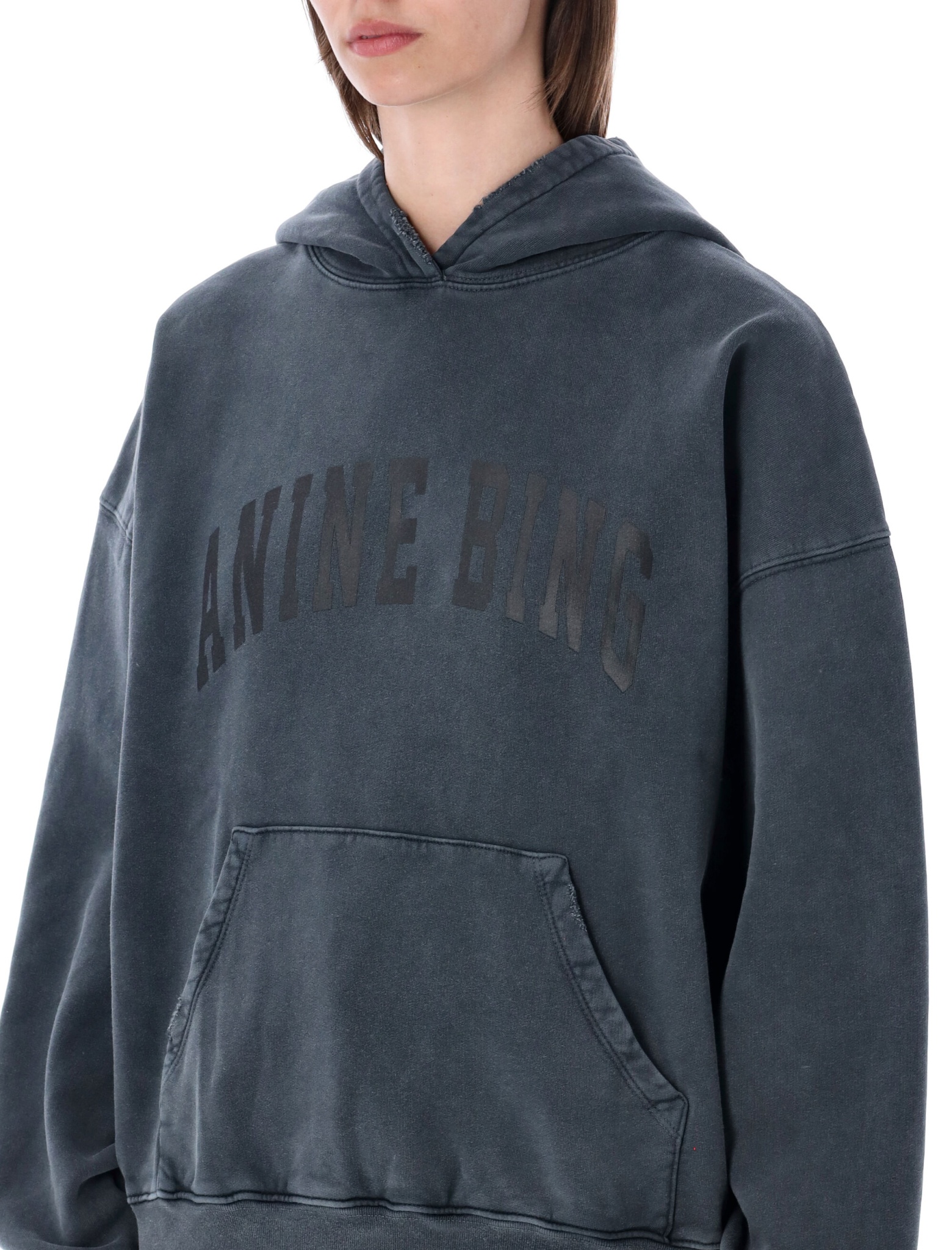 [Anine Bing] Hoodie FW26 S085185002WASHED BLA
