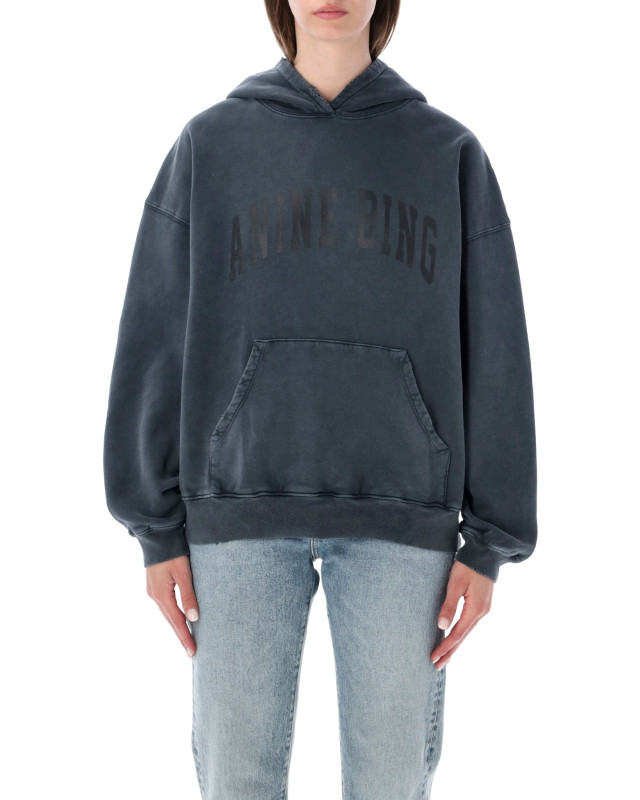 [Anine Bing] Hoodie FW26 S085185002WASHED BLA