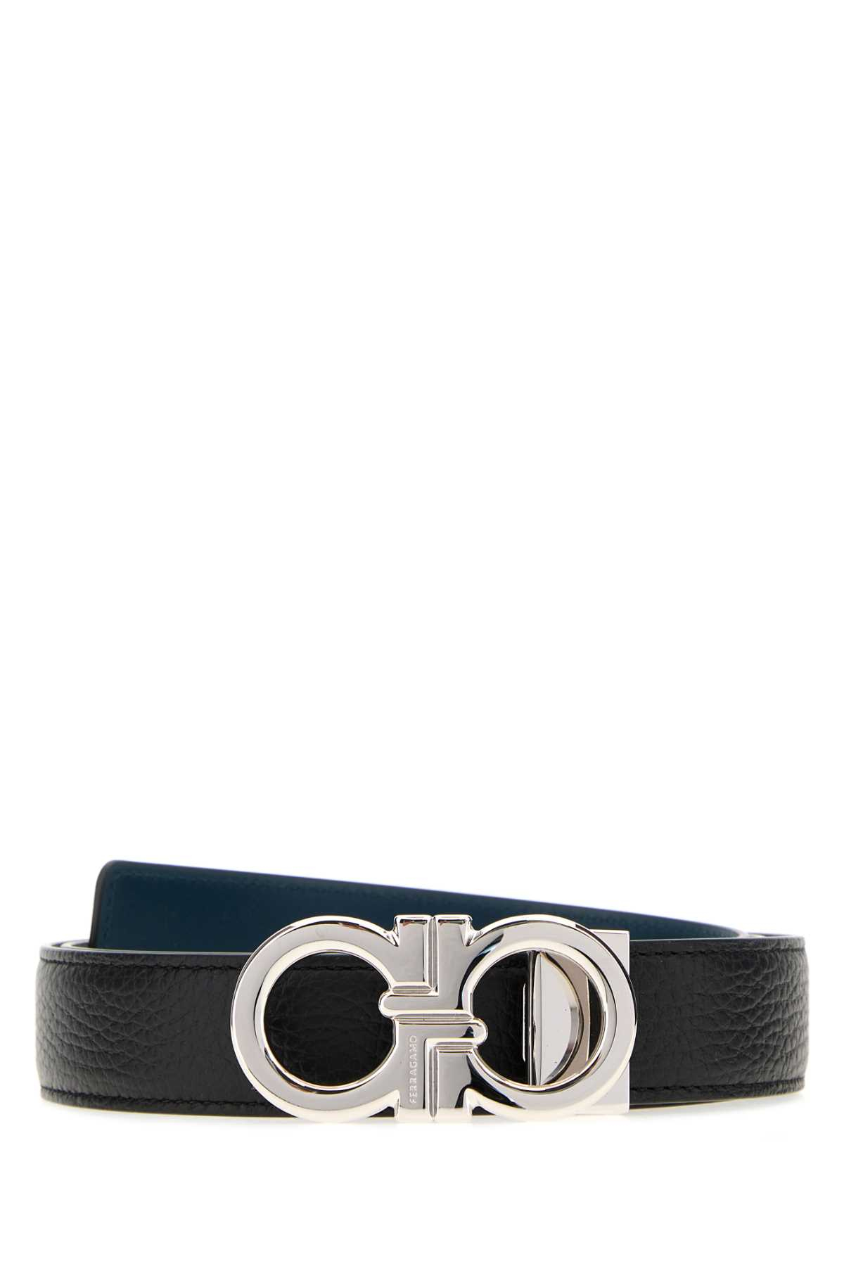 [Salvatore Ferragamo] Belt FW26 670644791060 NEROTITANICBLUE