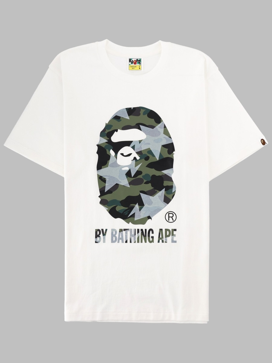[A BATHING APE] T-shirts Short Sleeve SS26 001TEM301023M_WHXGR