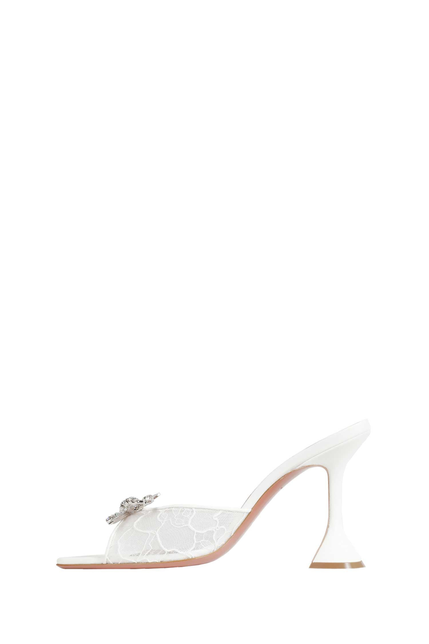 [Amina Muaddi] Sandals SS26 ROSIELACESLIPPER95IVORY