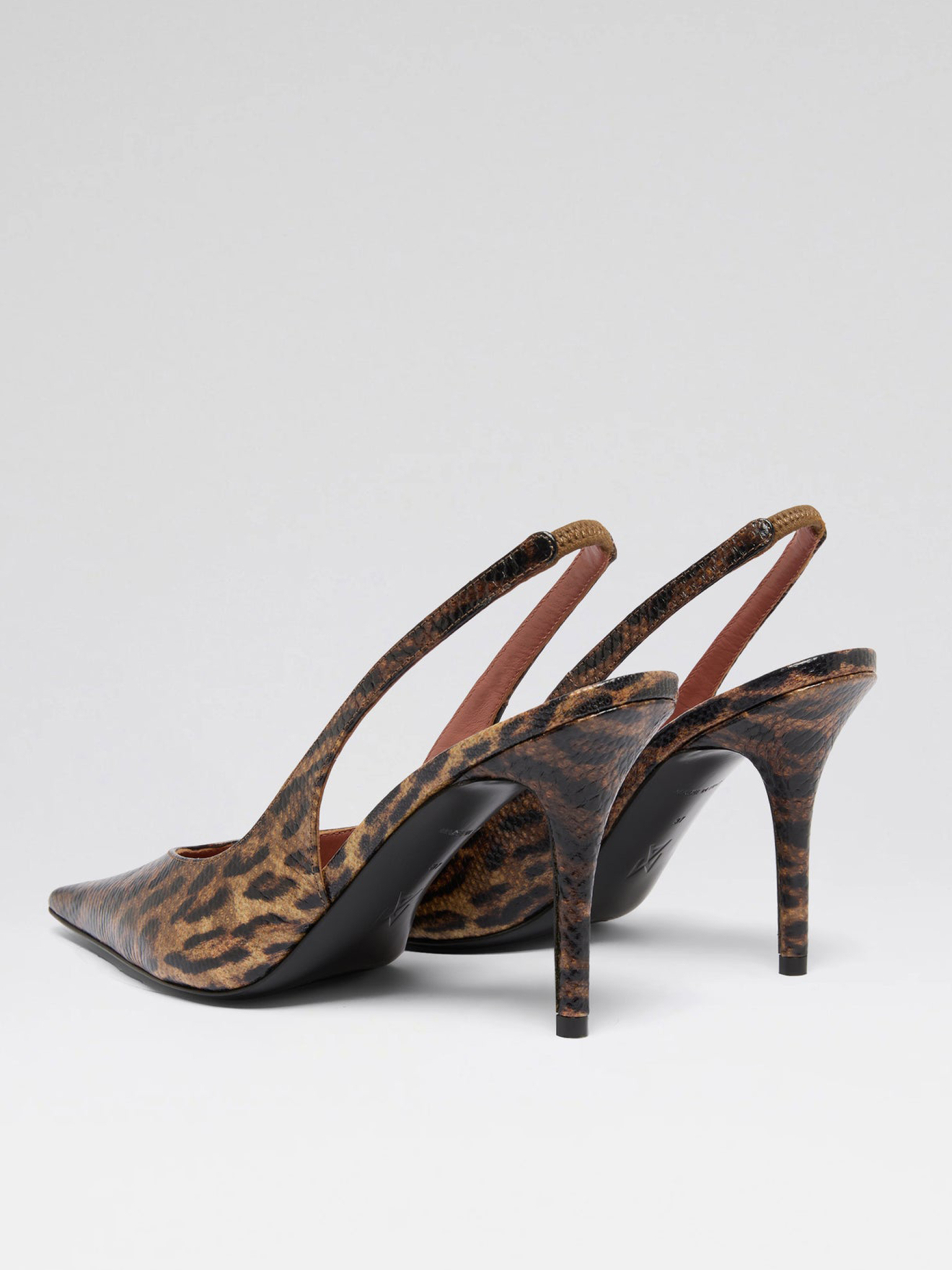 [Amina Muaddi] Pumps SS26 ANOKSLING90LEOPARDSNAKE