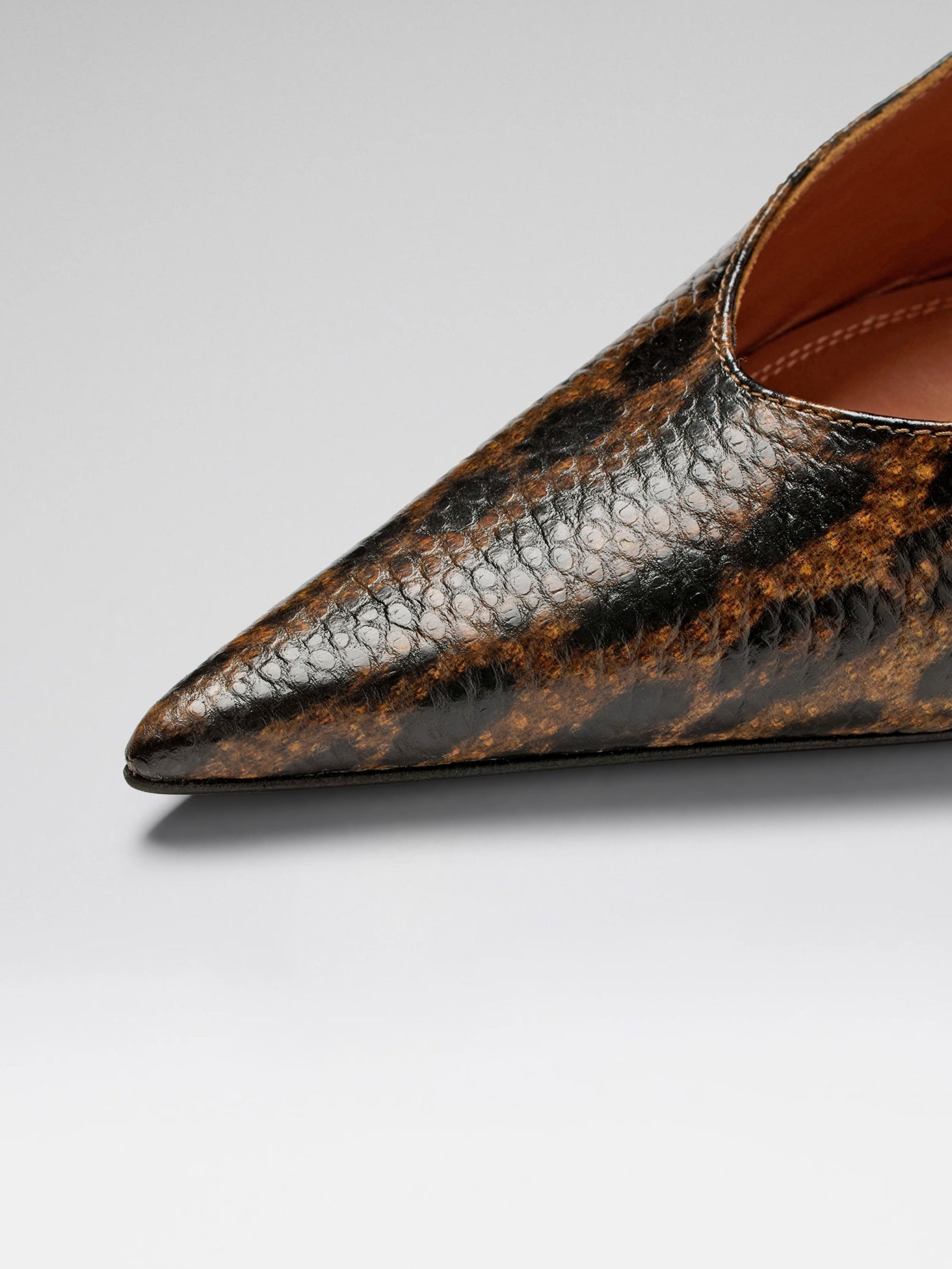 [Amina Muaddi] Pumps SS26 ANOKSLING90LEOPARDSNAKE