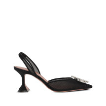 [Amina Muaddi] Pumps SS26 BEGUMMESHSLING70BLACK