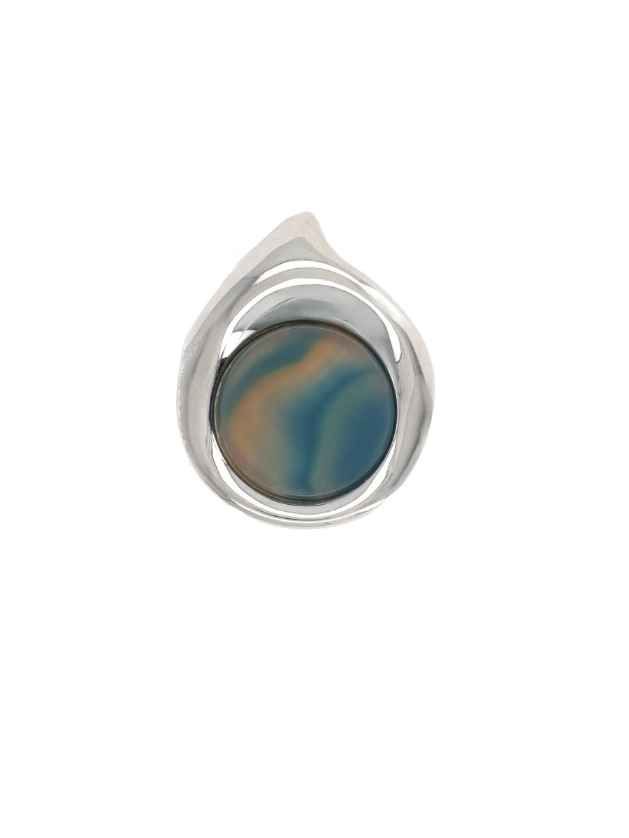 [Panconesi] Ring SS26 S26-FG002-S_BRASSAZUREAGATE