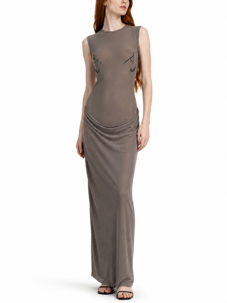 [JEAN PAUL GAULTIER] Sleeveless dress SS26 DR125_M01604
