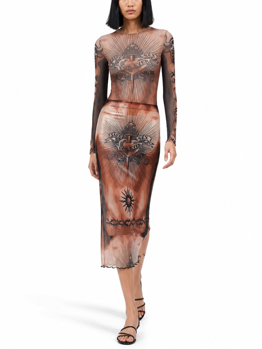 [JEAN PAUL GAULTIER] Long skirt SS26 SK044_M026P636000