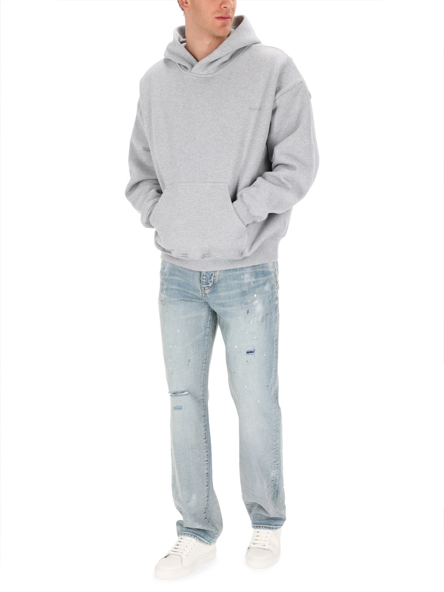 [Purple Brand] Hoodie SS26 P401_BSHG725GREY