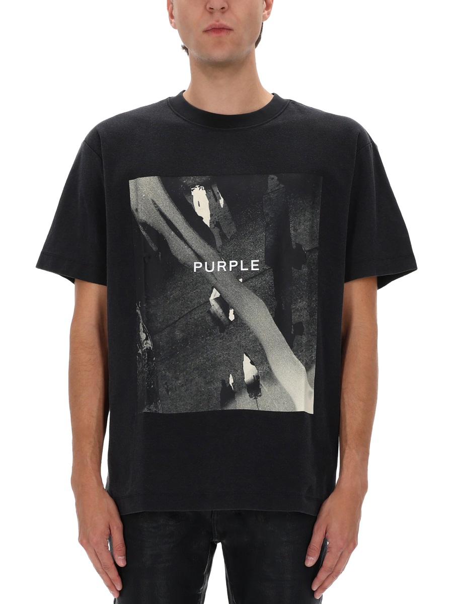 [Purple Brand] T-shirts Short Sleeve SS26 P104_TBDS126BLACK