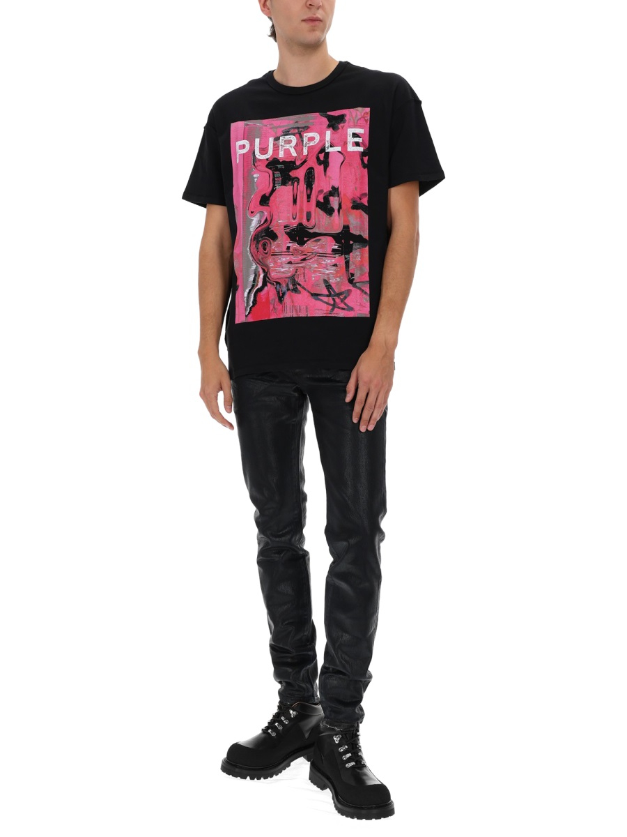 [Purple Brand] T-shirts Short Sleeve SS26 P101_TBSD126BLACK