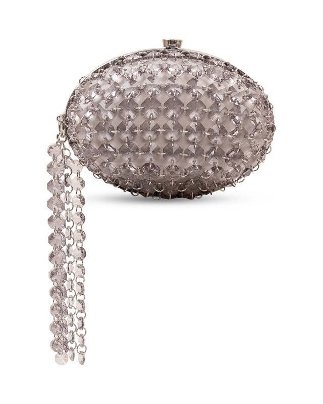 [Self-portrait] Clutch bag FW26 PF26322AGR GREY