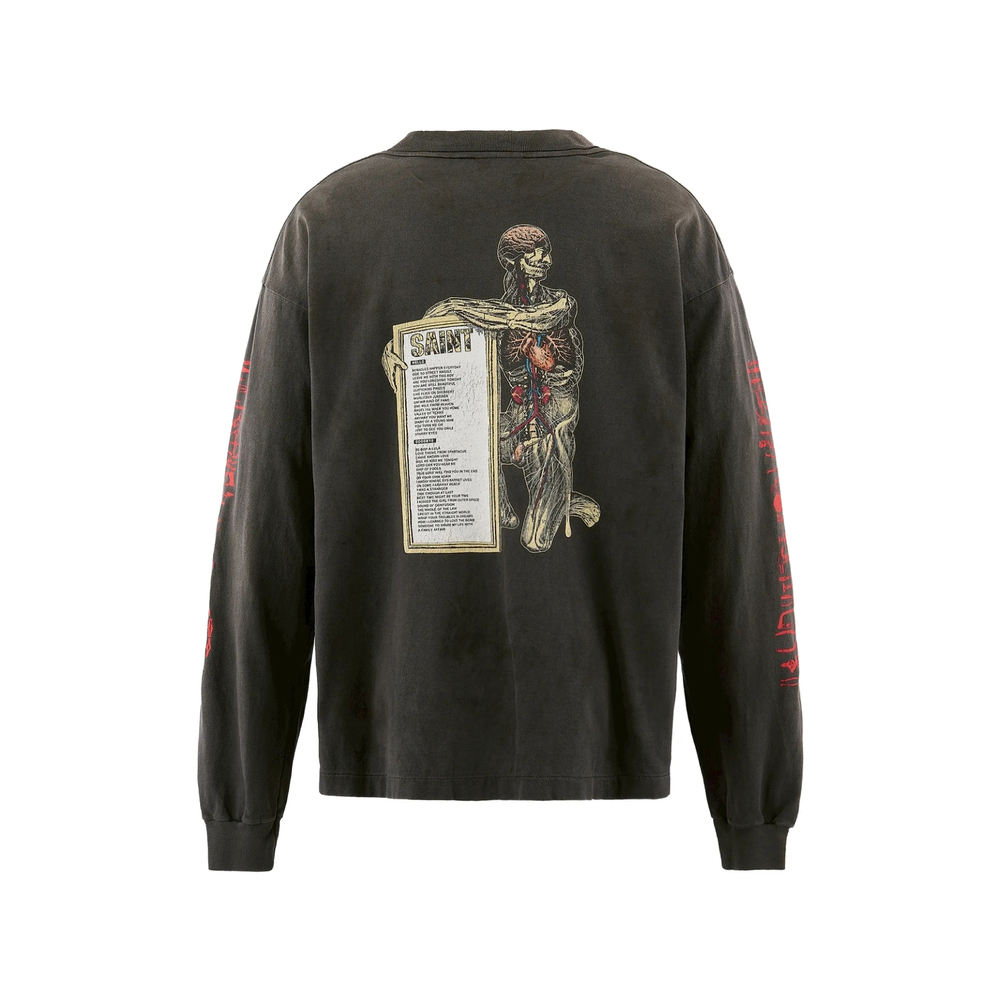 [Saint Mxxxxxx] T-shirts Long Sleeve SS26 0000-026  BLACK