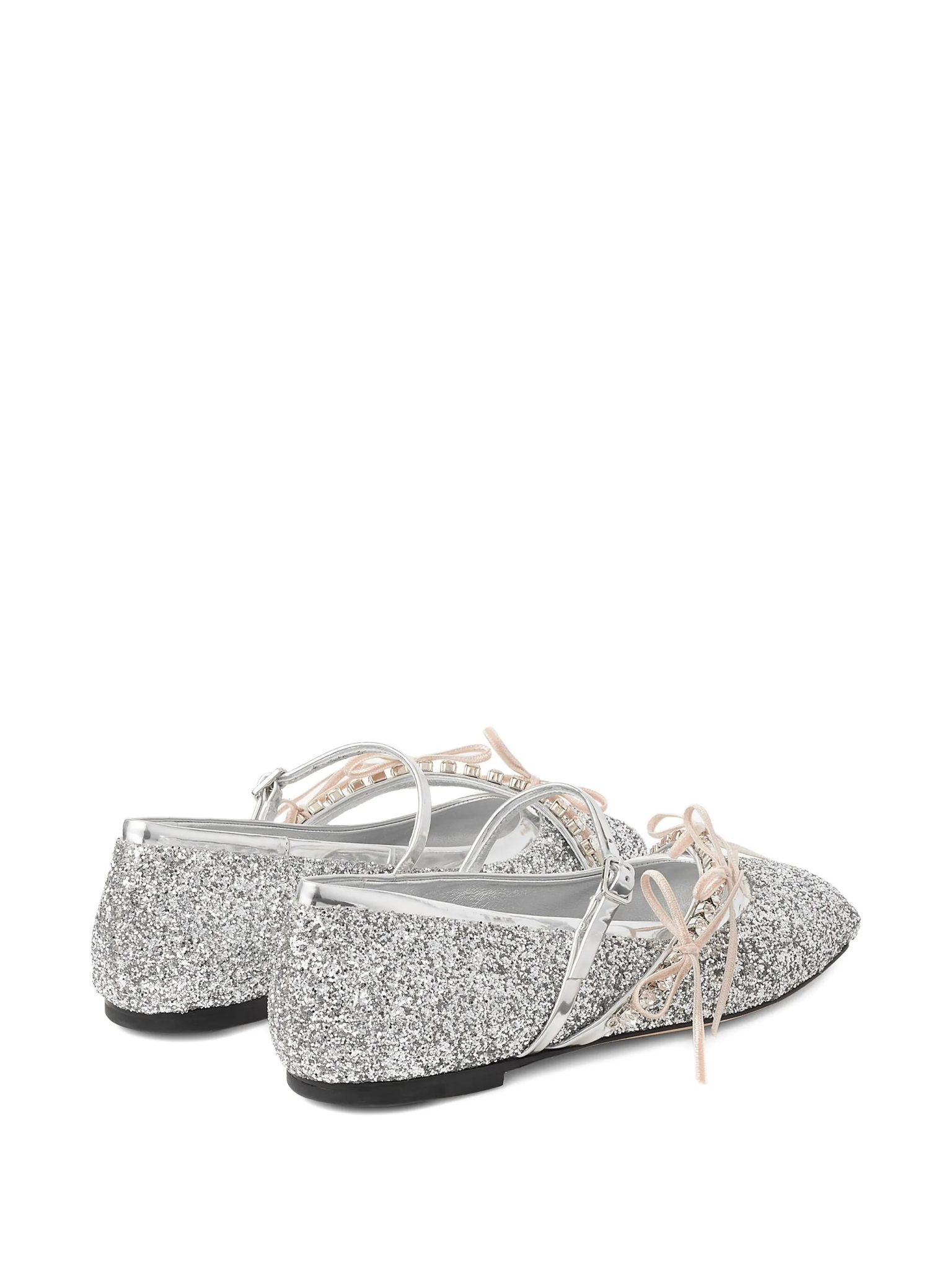 [Jimmy Choo] Flat shoes SS26 LOLIBALLERINABQLSILVER/MACARON