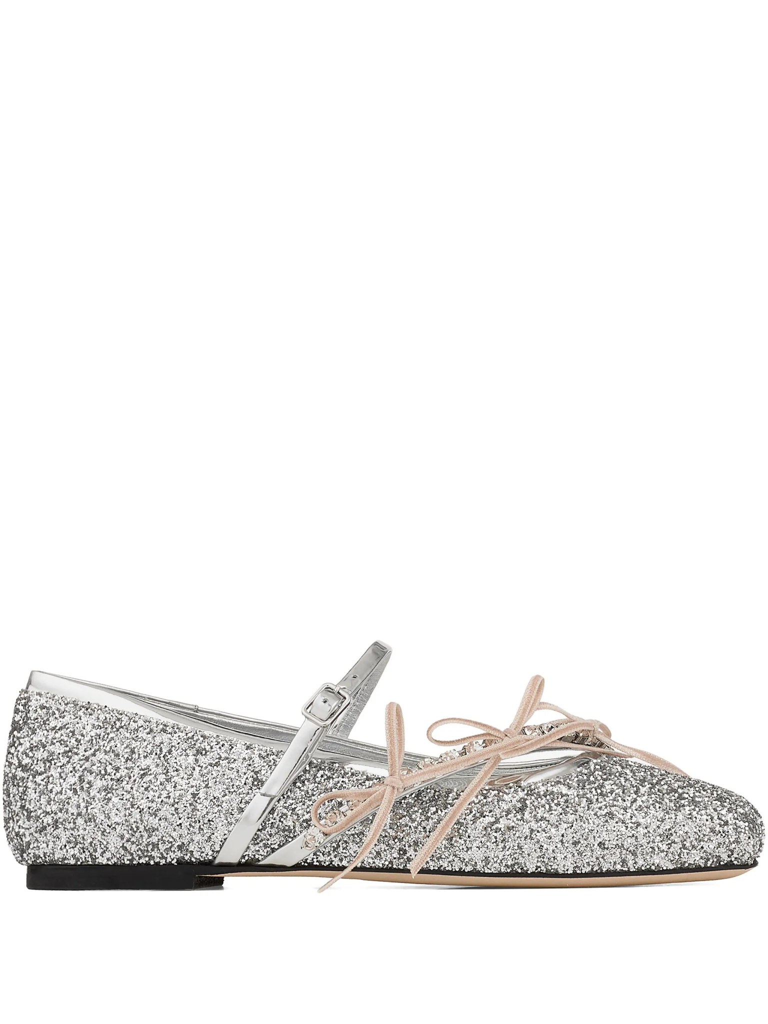 [Jimmy Choo] Flat shoes SS26 LOLIBALLERINABQLSILVER/MACARON