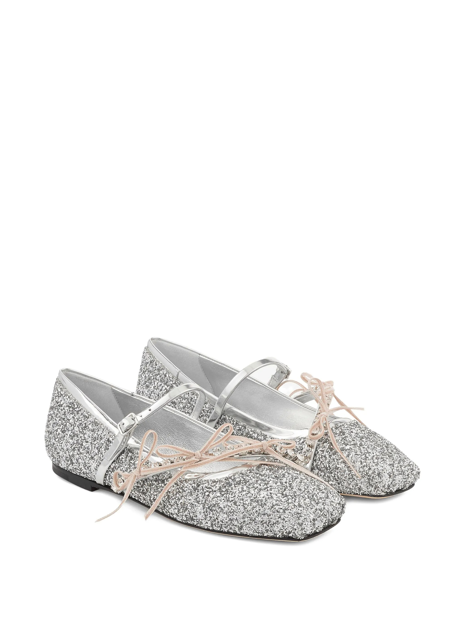[Jimmy Choo] Flat shoes SS26 LOLIBALLERINABQLSILVER/MACARON