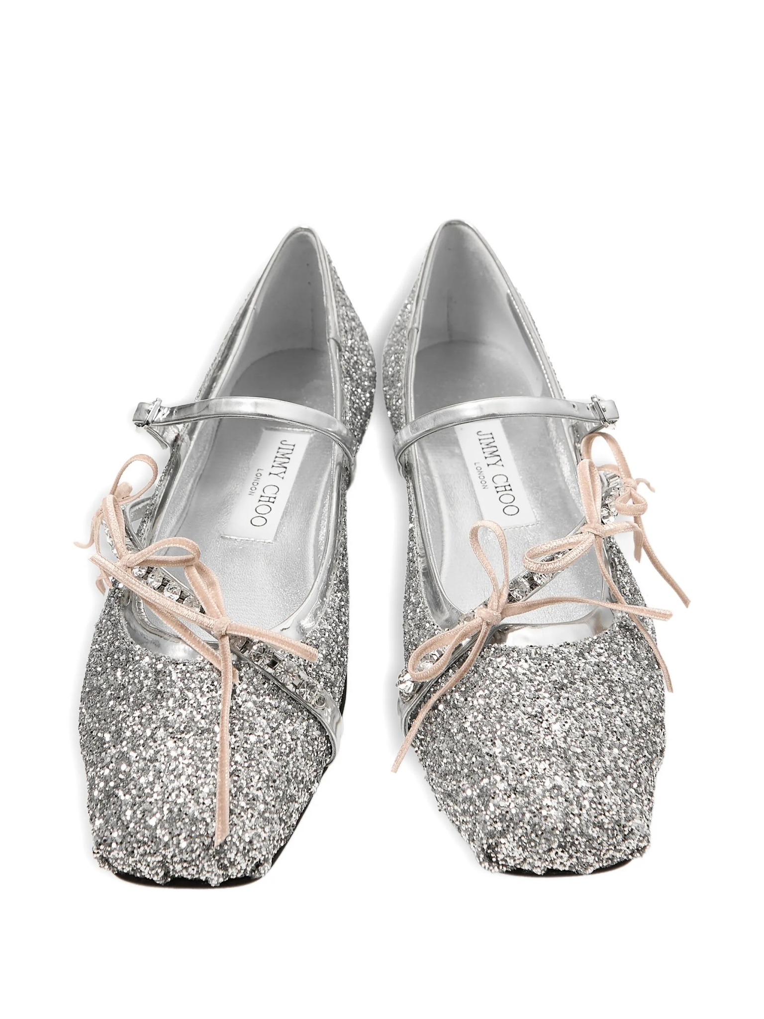 [Jimmy Choo] Flat shoes SS26 LOLIBALLERINABQLSILVER/MACARON