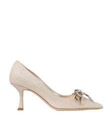 [Jimmy Choo] Pumps SS26 AURIA70HGQLIGHT SOFT GOLD/CRYSTAL
