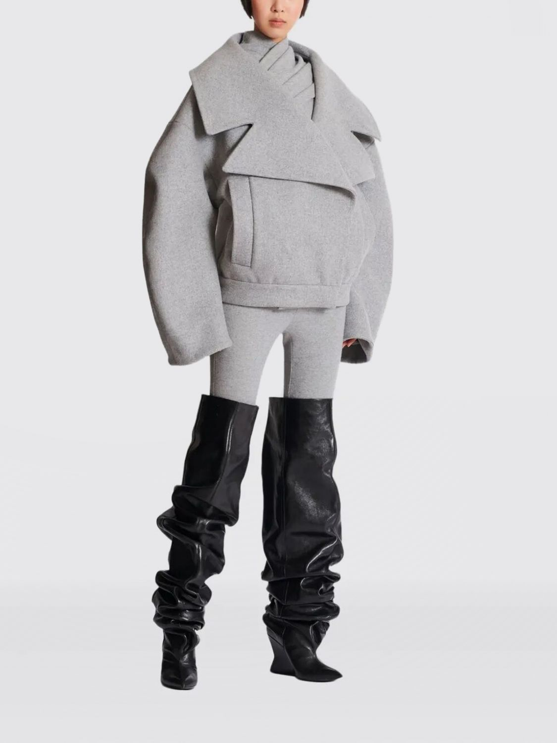[Balmain] Coat FW25 FF0UA140WD24 9AF
