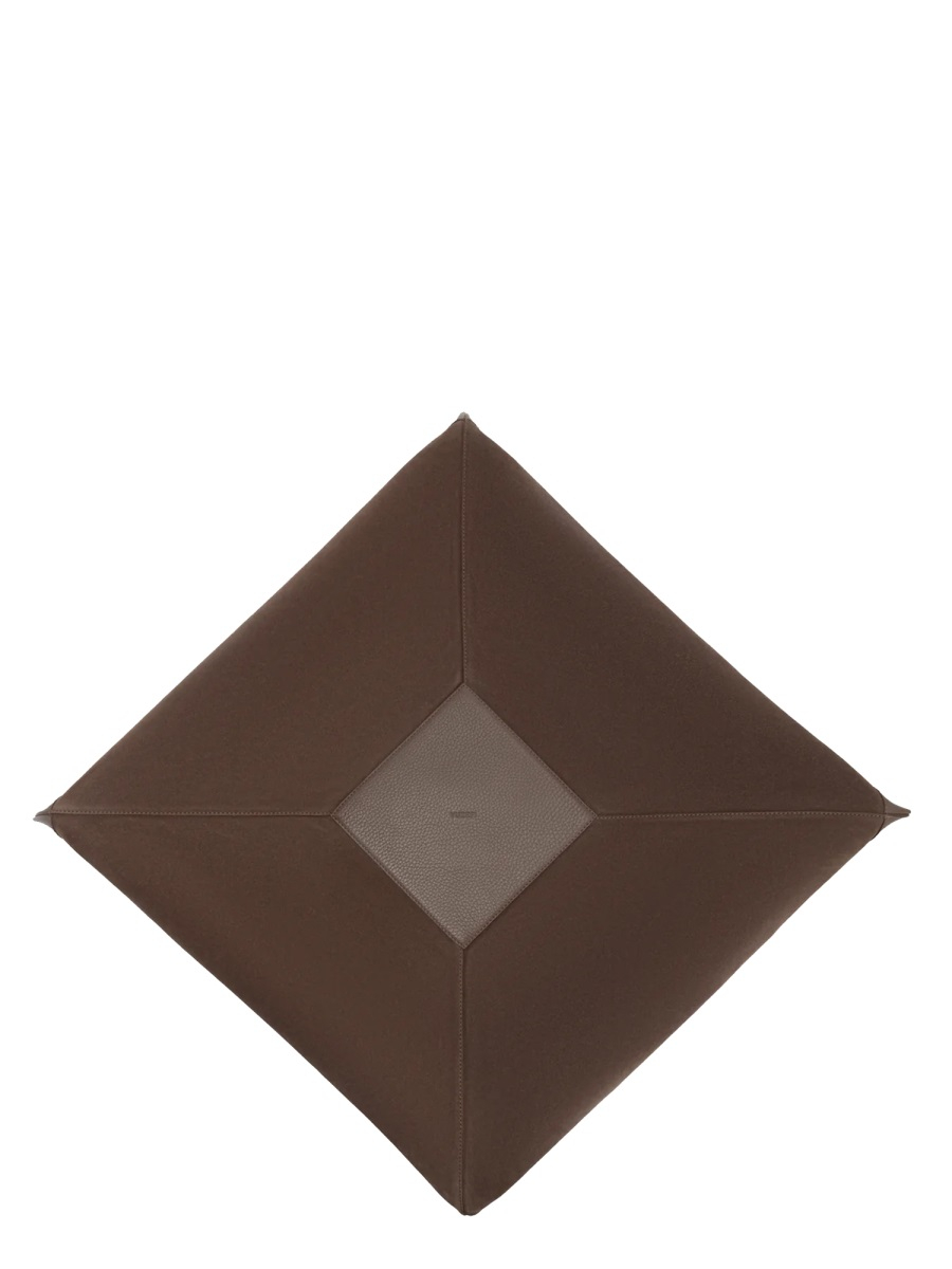 [YUZEFI] Shoulder bag SS26 LARGE-WONTON-SUEDE_NUTMEG