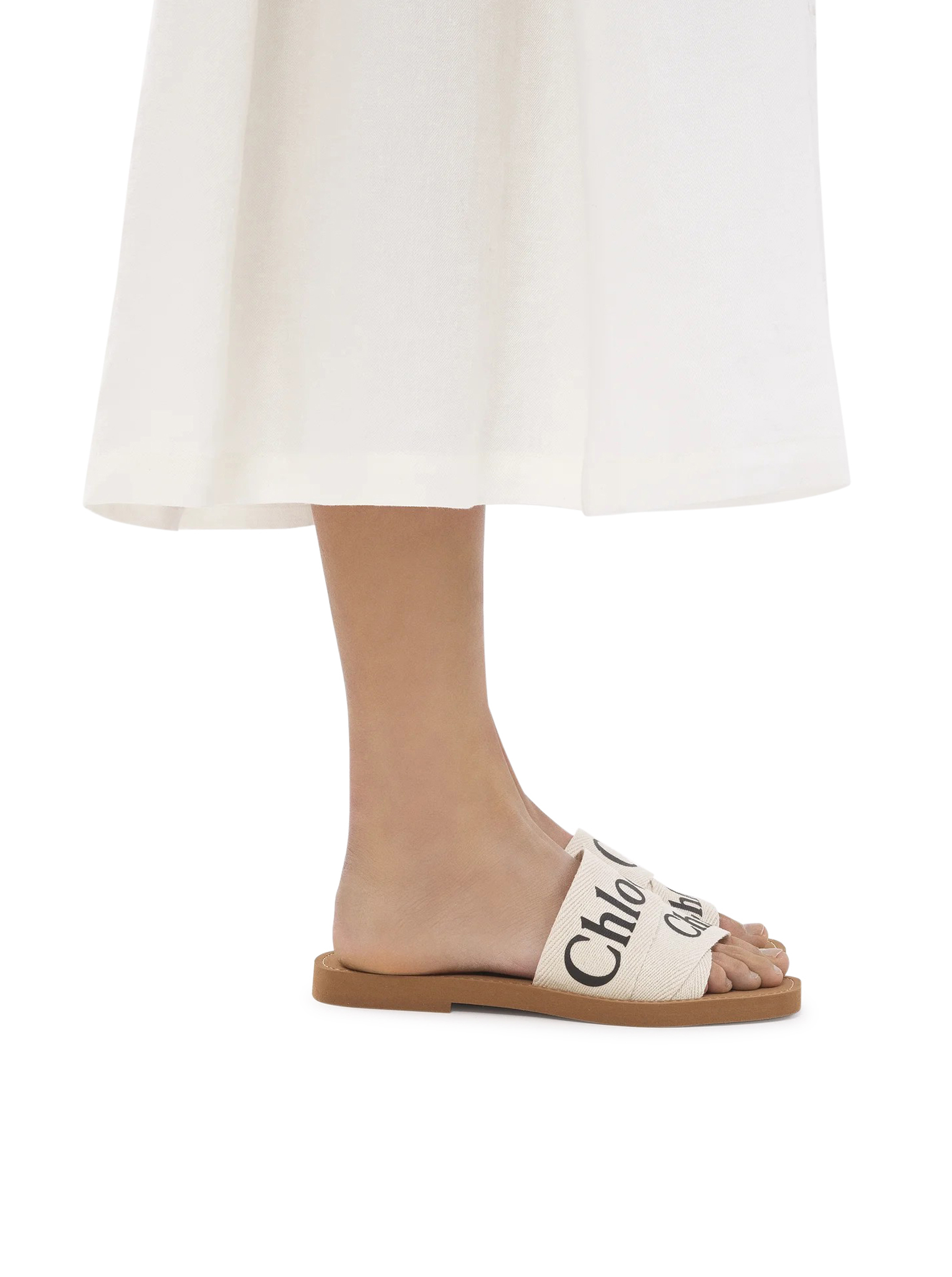 [Chloe] Slippers FW26 CHC22U188Z3101 WHITE