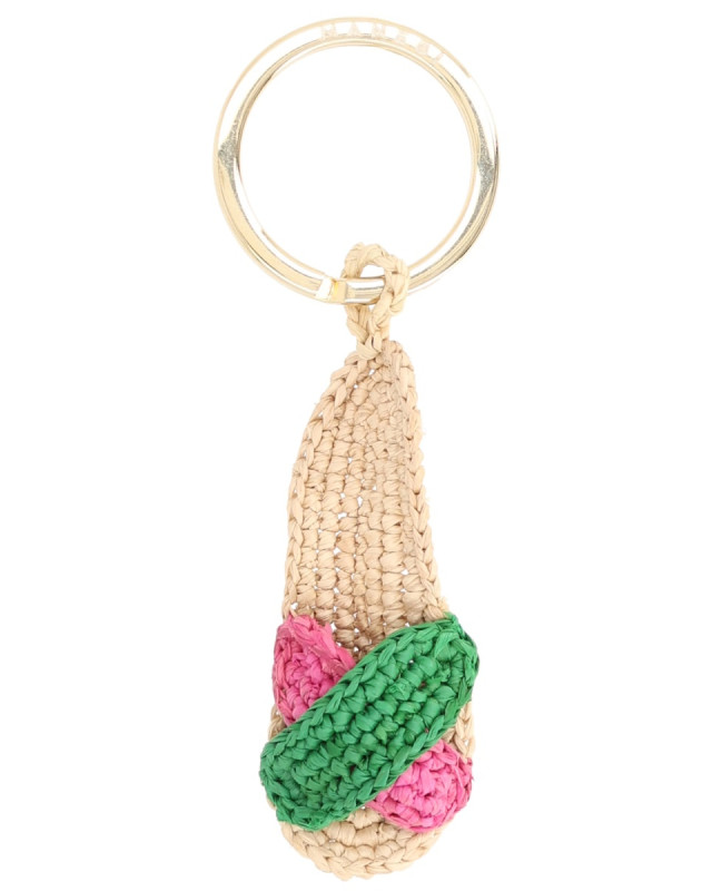 [MANEBI] Keyring SS26 V6.5JM_PINKGREEN