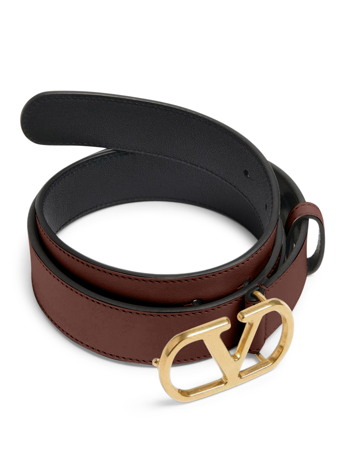 [Valentino Garavani] Belt FW26 8W2T0SM3IYRREL OAK BROWN
